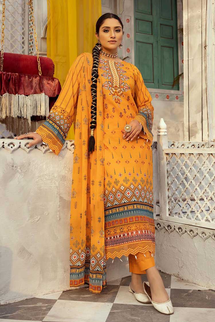 Picture of Shaista - Design 30 Mehwish Embroidered Lawn Collection - Available at Raja Sahib