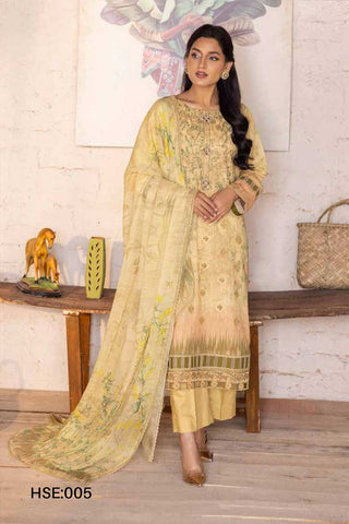 HSE 005 Hooriya Embroidred Lawn Collection