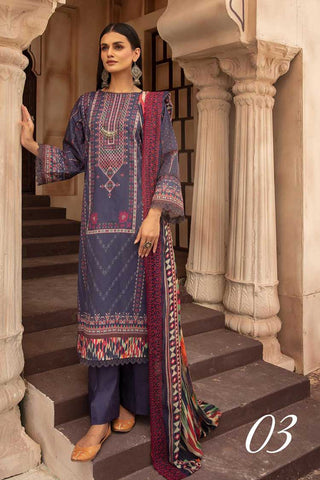 Design 03 Zarkis Printed Lawn Collection Vol 10