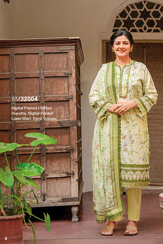 3 PC Printed Lawn Suit BM32004 Mother Collection