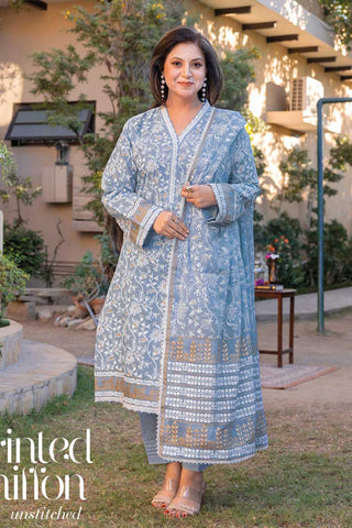 3 PC Printed Lawn Suit BM32006 Mother Collection