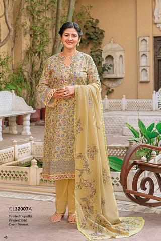 3 PC Printed Lawn Suit CL32007A Mother Collection