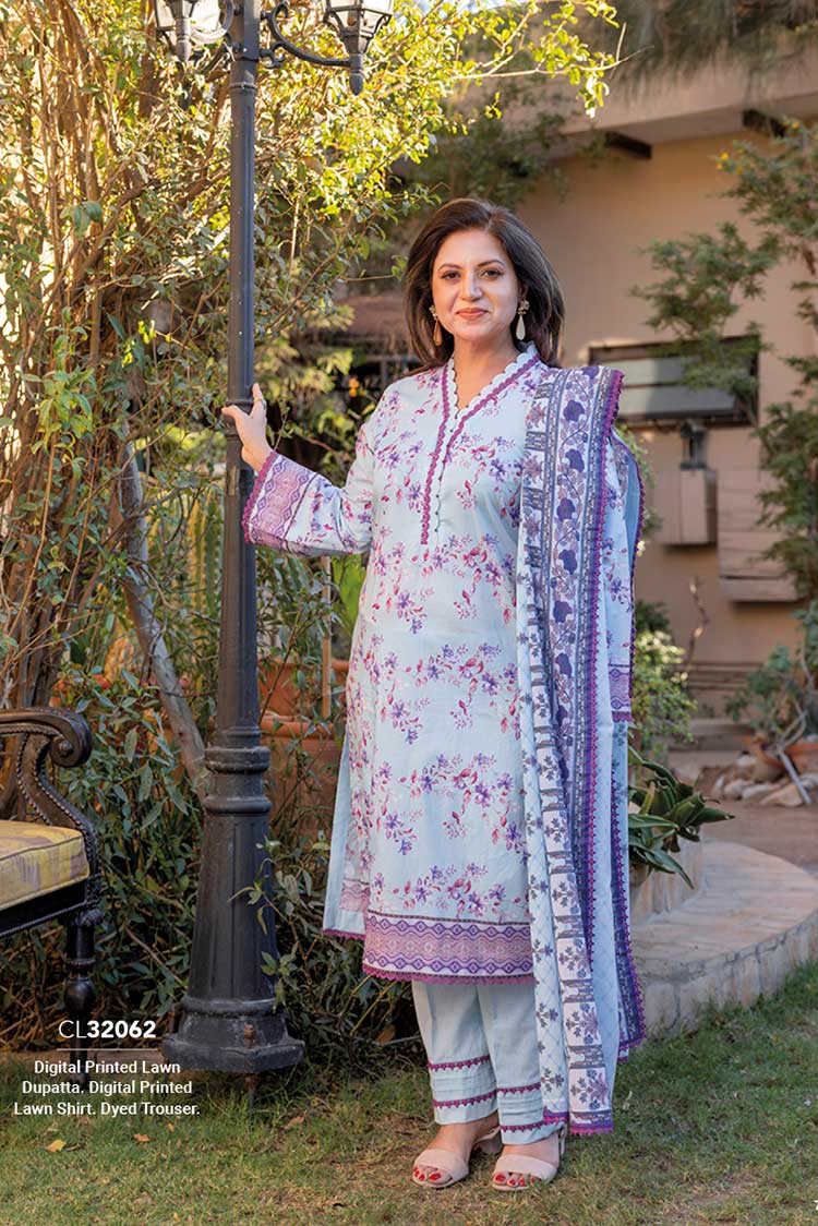 Picture of Gul Ahmed - 3 PC Printed Lawn Suit CL32062 Mother Collection - Available at Raja Sahib