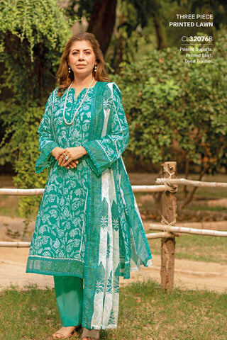 3 PC Printed Lawn Suit CL32076B Mother Collection