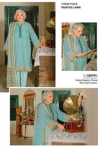 3 PC Printed Lawn Suit CL32079B Mother Collection