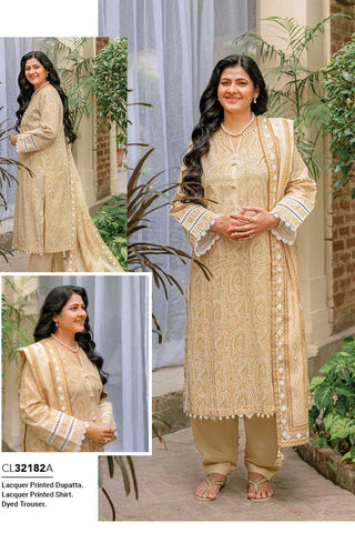 3 PC Printed Lawn Suit CL32182A Mother Collection