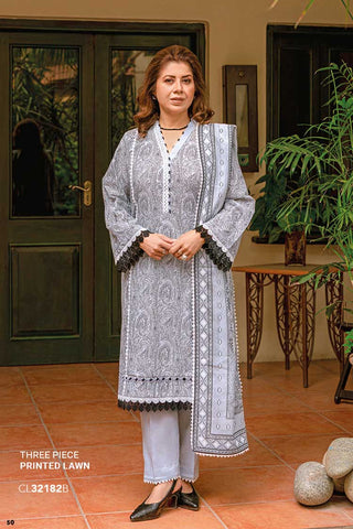 3 PC Printed Lawn Suit CL32182B Mother Collection