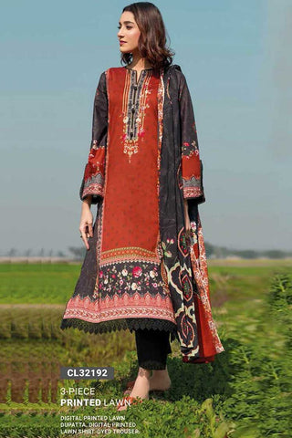 3 PC Printed Lawn Suit CL32192 Summer Essential Lawn Collection