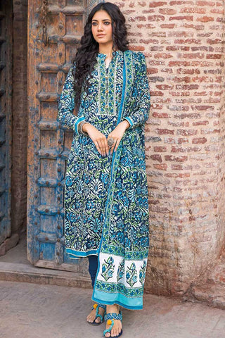 3 PC Printed Lawn Suit CL32237B Vintage Garden Lawn Collection