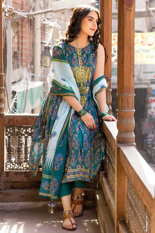 3 PC Printed Lawn Suit CL32238A Vintage Garden Lawn Collection