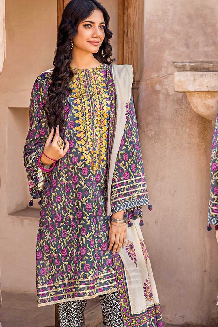 Picture of Gul Ahmed - 3 PC Printed Lawn Suit CL32240B Vintage Garden Lawn Collection - Available at Raja Sahib