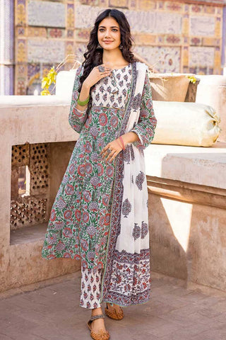 3 PC Printed Lawn Suit CL32241B Vintage Garden Lawn Collection