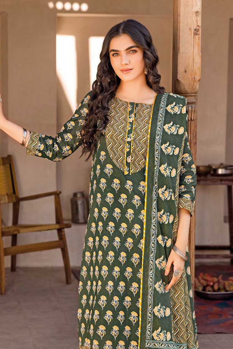 Picture of Gul Ahmed - 3 PC Printed Lawn Suit CL32242A Vintage Garden Lawn Collection - Available at Raja Sahib