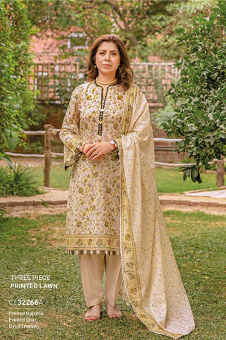 3 PC Printed Lawn Suit CL32266A Mother Collection