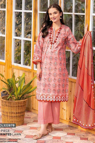 3 PC Printed Lawn Suit CL32287B Summer Essential Lawn Collection