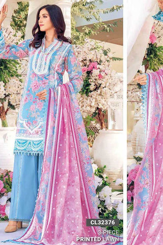 3 PC Printed Lawn Suit CL32376 Summer Essential Lawn Collection