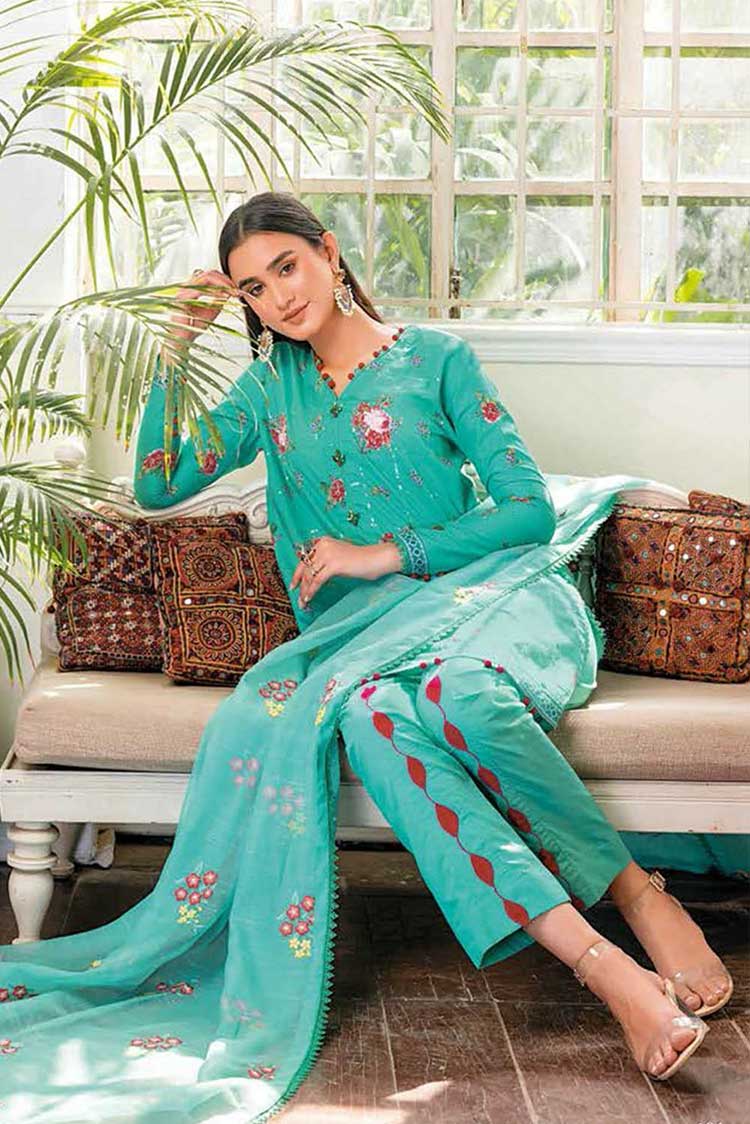 Picture of Gul Ahmed - 3 PC Embroidered Lawn Suit CN32010 Summer Essential Lawn Collection - Available at Raja Sahib