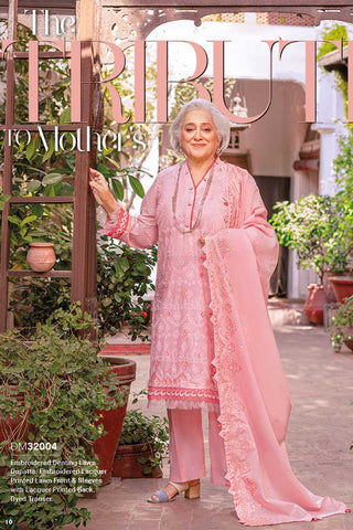 3 PC Embroidered Lawn Suit DM32004 Mother Collection