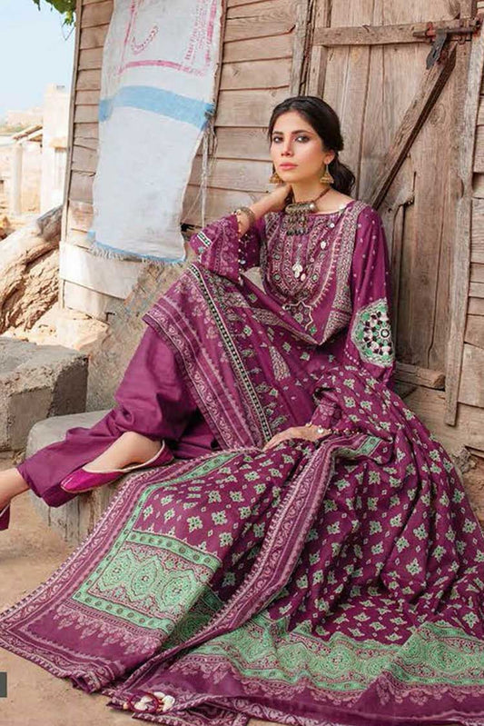 Picture of Gul Ahmed - 3 PC Embroidered Lawn Suit DN32072B Summer Essential Lawn Collection - Available at Raja Sahib