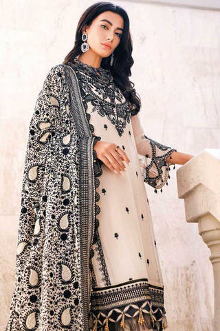 3 PC Embroidered Chiffon Suit LE32009 Summer Premium Lawn Collection