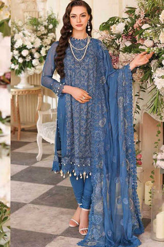 3 PC Embroidered Chiffon Suit LE32011 Summer Premium Lawn Collection