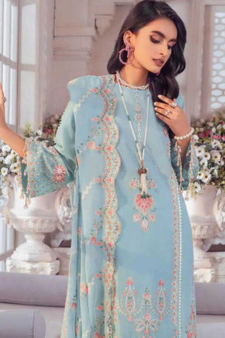 3 PC Embroidered Lawn Suit PM32004 Summer Premium Lawn Collection