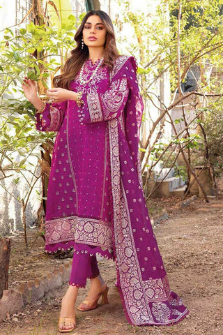 3 PC Embroidered Jacquard Suit PM32034 Summer Premium Lawn Collection