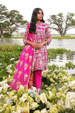 3 PC Printed Lawn Suit SSF021A Spring Summer Lawn Collection