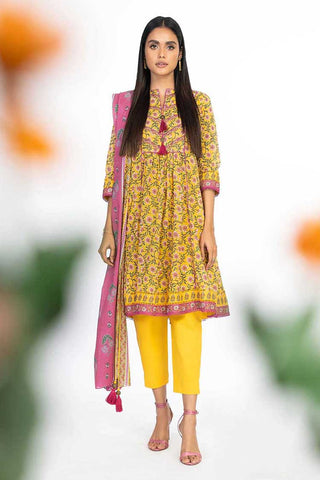 3 PC Printed Lawn Suit SSF111B Spring Summer Lawn Collection