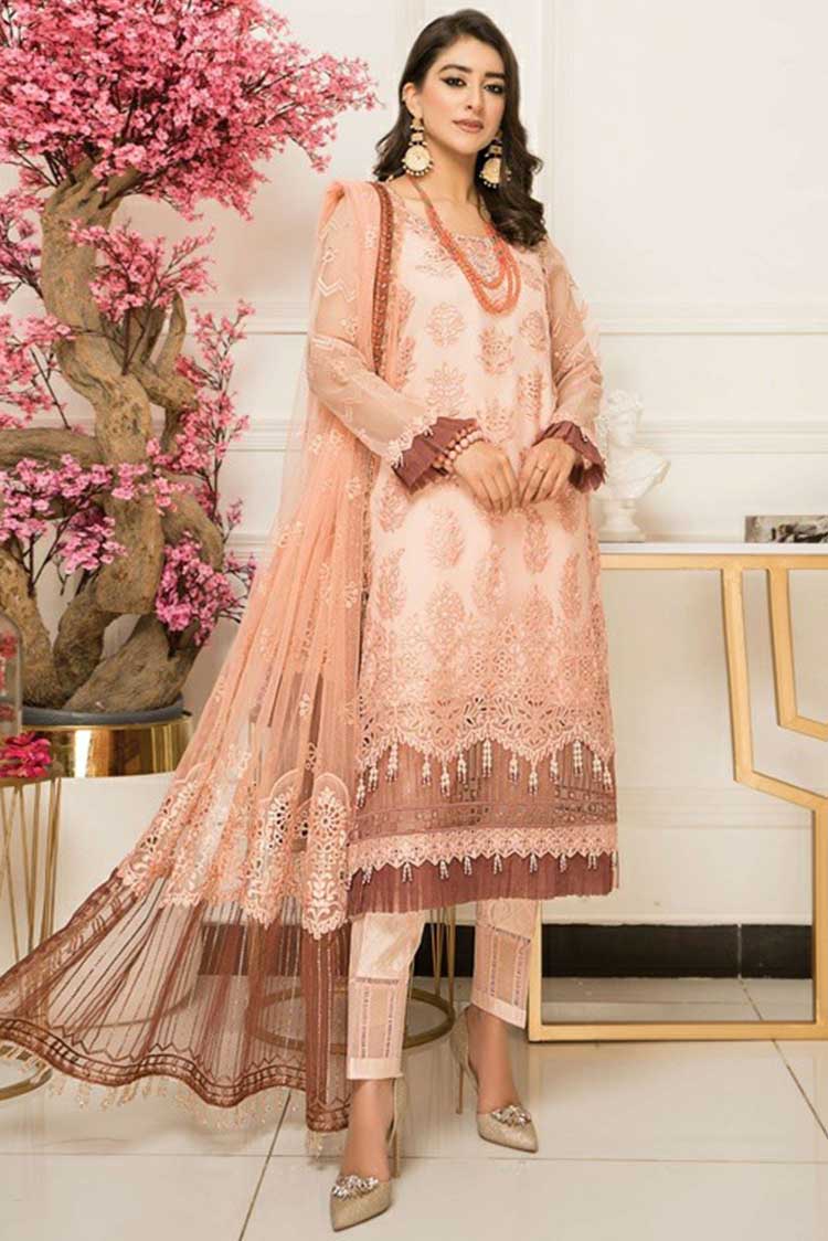 Picture of Ahmad Embroideries - AZU 02 Azu Embroidered Organza Collection Vol 2 - Available at Raja Sahib