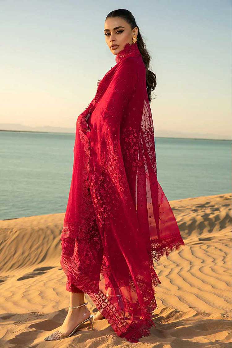 Picture of Rang Rasiya - 09 Scarlet Premium Embroidered Lawn Collection - Available at Raja Sahib