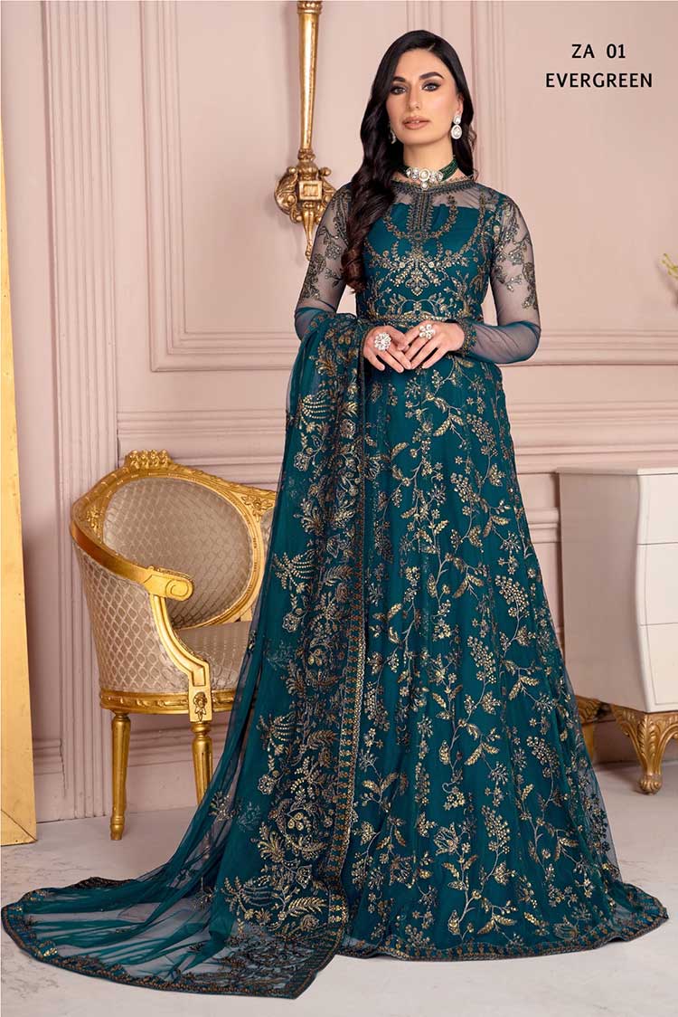 Picture of Zarif - ZA 01 Evergreen Afreen Luxury Formals - Available at Raja Sahib