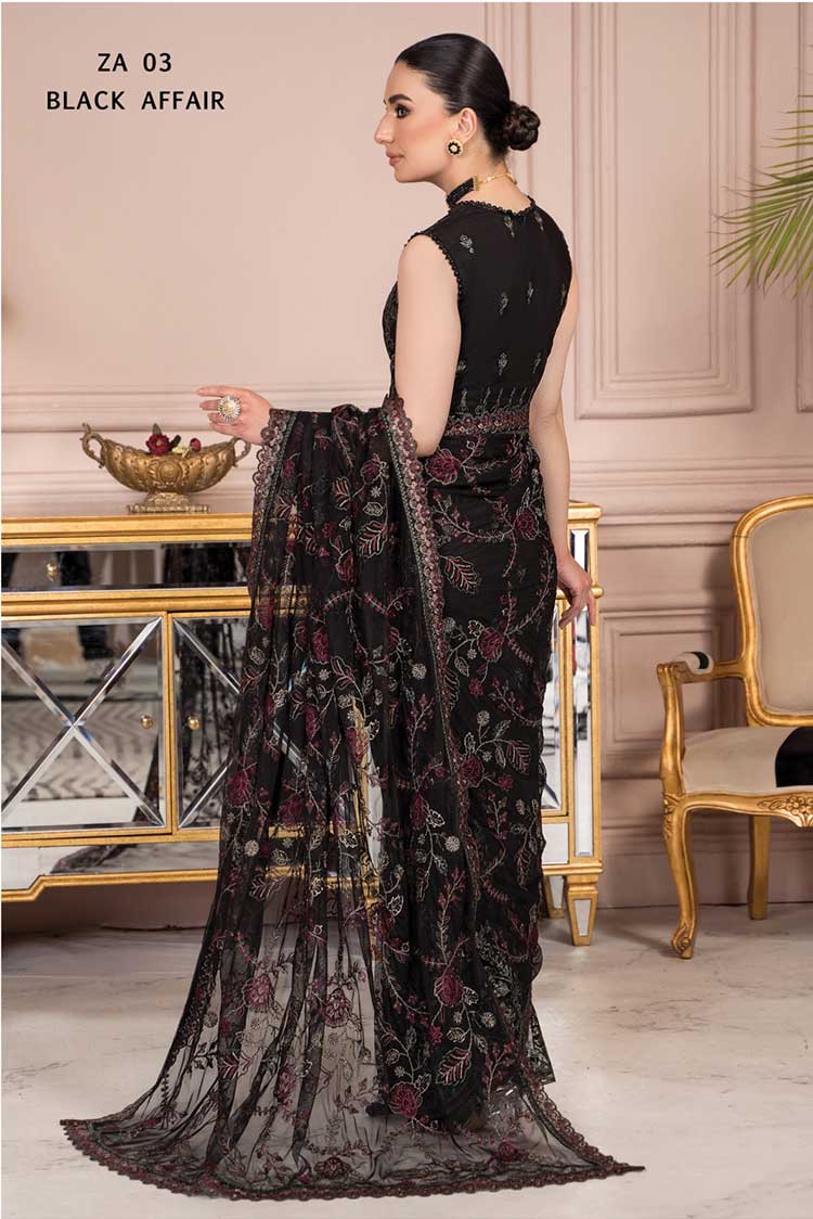 Picture of Zarif - ZA 03 Black Affair Afreen Luxury Formals - Available at Raja Sahib