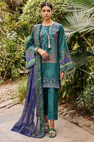 3528 Periwinkle Umang Digital Printed Embroidered Lawn Collection