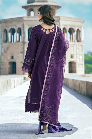 D 05 Dark Purple Bahar e Nau Luxury Eid Lawn Collection