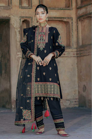 D 07 Obsidian Black Bahar e Nau Luxury Eid Lawn Collection