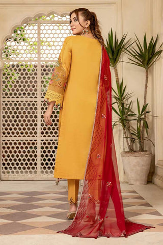 06 Saffron Aura Luxury Lawn Collection