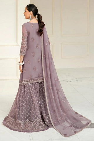 Flossie - S 1210 Violet Ice Safeera Luxury Chiffon Collection Vol 12