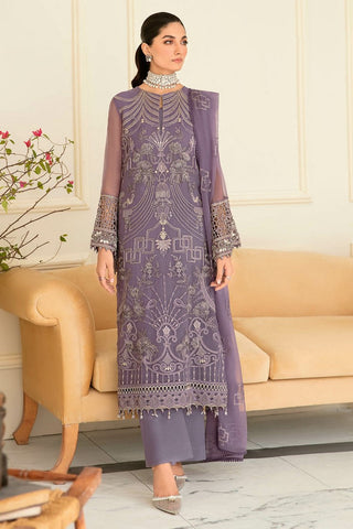 S 1204 Periwinkle Safeera Luxury Chiffon Collection Vol 12