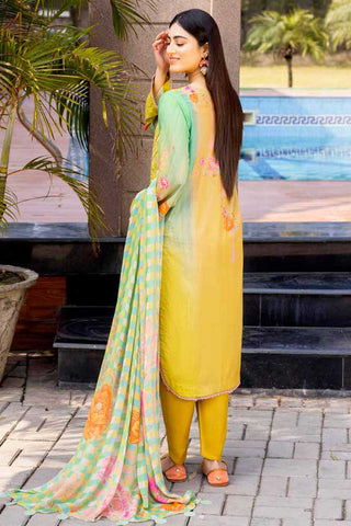 Design 08 Embroidered Lawn Collection Vol 1