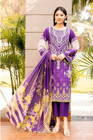 Design 09 Embroidered Lawn Collection Vol 1