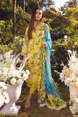 NSG 85 Gardenia Embroidered Printed Lawn Collection Vol 1