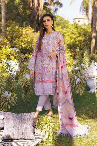 NSG 93 Gardenia Embroidered Printed Lawn Collection Vol 1