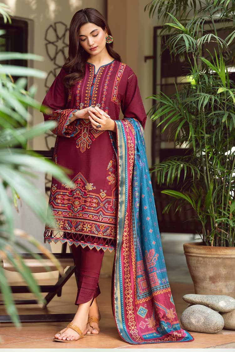 Picture of Jazmin - 03 Cordelia Iris Embroidered Lawn Collection - Available at Raja Sahib