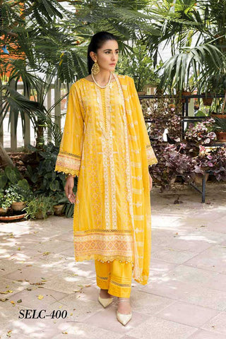 Design 400 Embroidered Lawn Collection