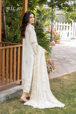 Design 401 Embroidered Lawn Collection