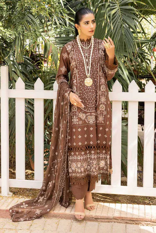 Picture of Shaista - Design 406 Embroidered Lawn Collection - Available at Raja Sahib