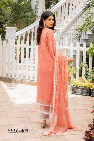 Design 409 Embroidered Lawn Collection