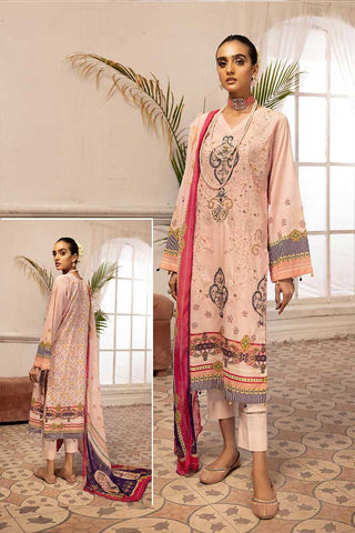 Design 339 Hand Made Embroidered Lawn Collection