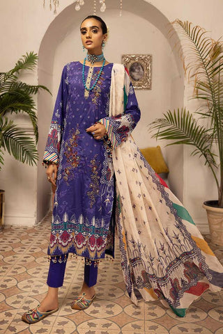 Design 343 Hand Made Embroidered Lawn Collection